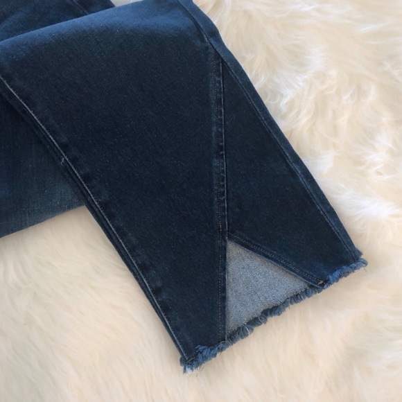 FRAME Le High Straight Asymmetrical Hem Jeans In Kingsway Size 25 - Picture 4 of 15